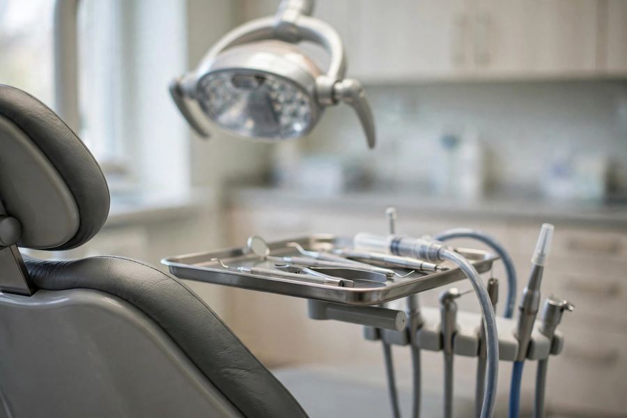 Dental chair and treatment equipment for Fully Dislodged Tooth emergency care